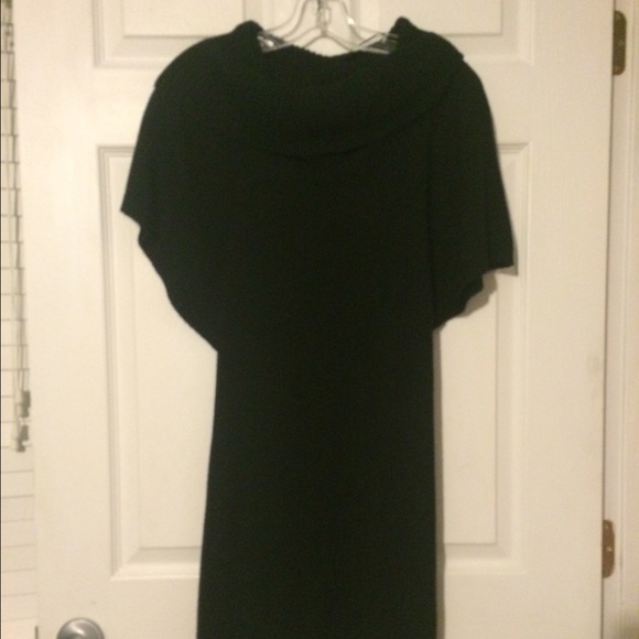 Black Cowl neck Sweater Dress - Picture 1 of 1
