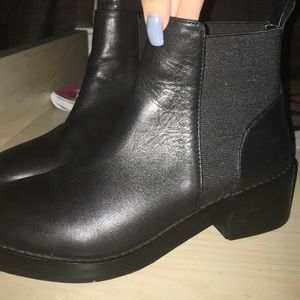 Leather Steve Madden Ankle Booties