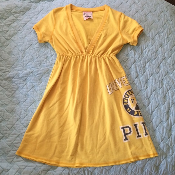 VS PINK varsity terry cloth dress / coverup