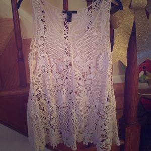 Lace forever 21 tank