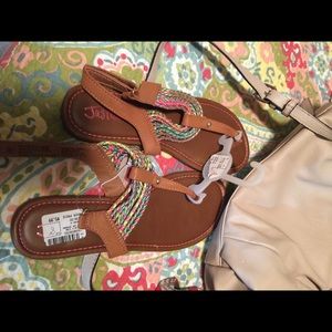 New with tags colorful sandals