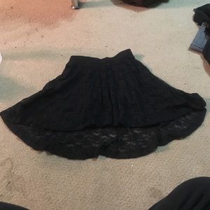 High low skater type skirt from h&m lace