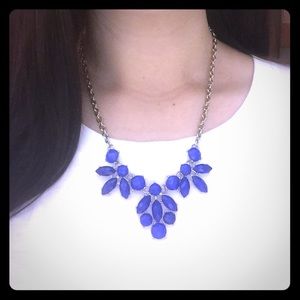 Blue statement necklace