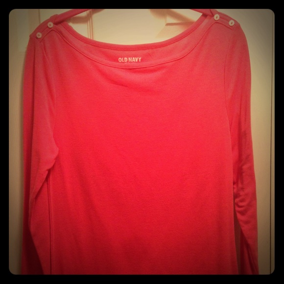 NWOT, coral colored Old Navy long sleeve T