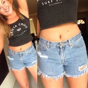 Vintage Guess denim cutoff shorts