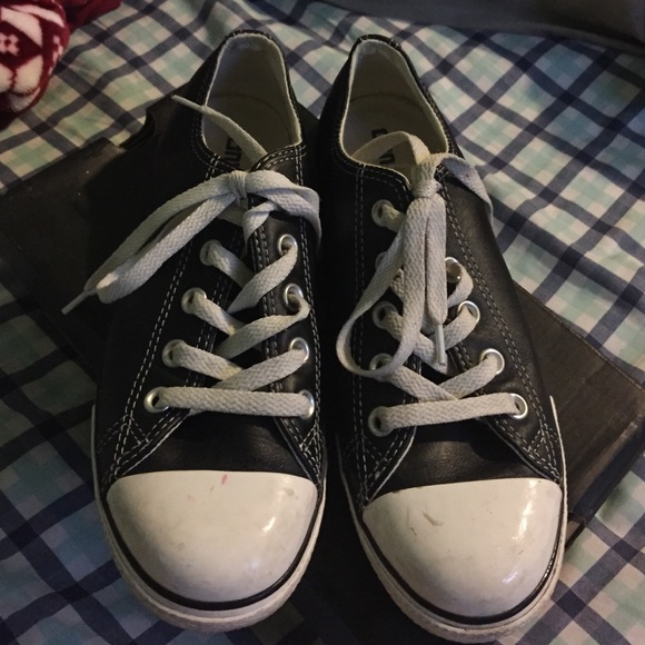 Leather converse