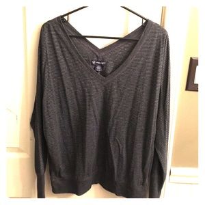 Long sleeve vneck shirt from American Eagle