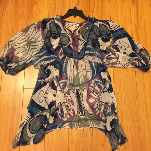 Floral Chiffon Tunic