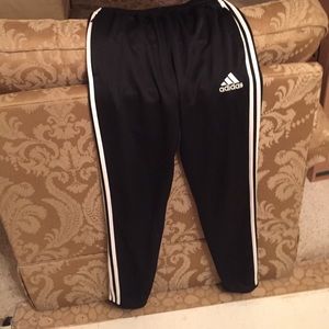 Black adidas soccer pants!