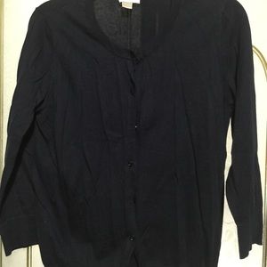 Navy blue traditional cardigan