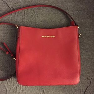 Red Michael Kors Crossbody