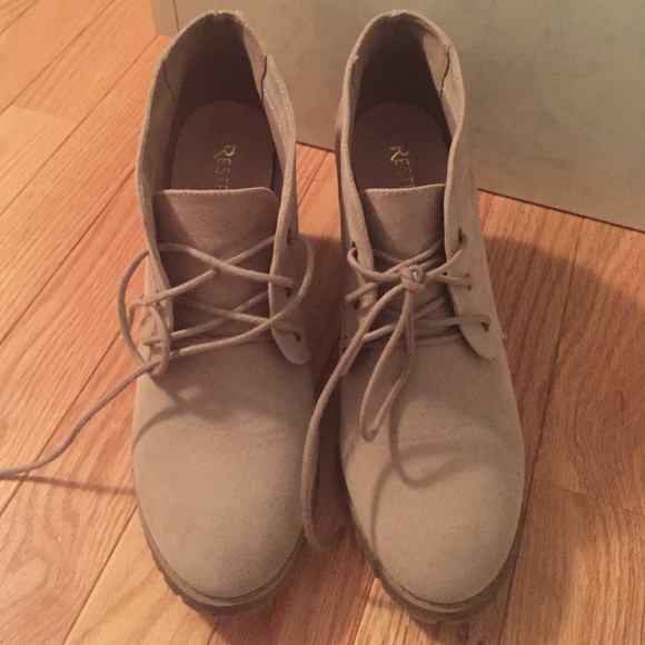 Brand new suede booties