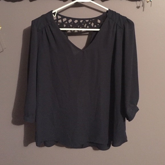 Dark blue dress shirt