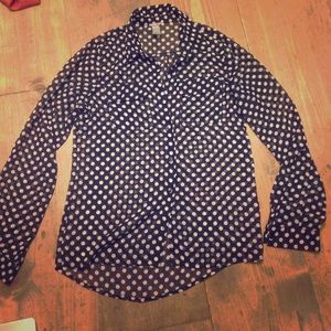 Charlotte Russe polka dot blouse