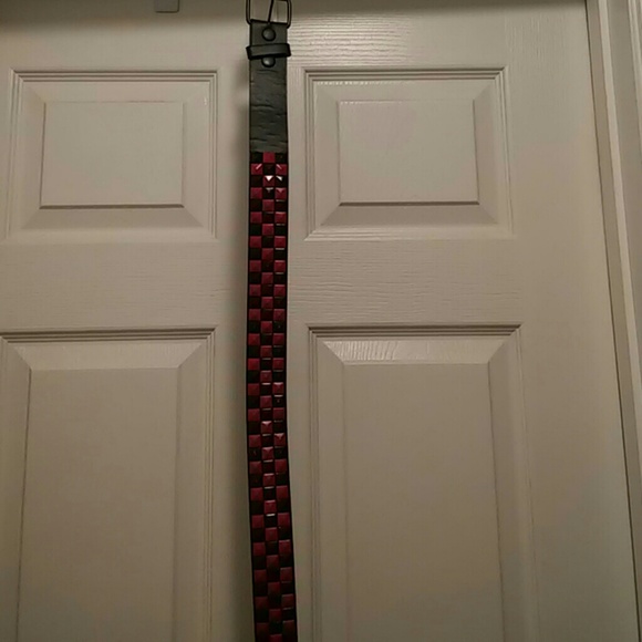 Black and Red Rockstar Belt