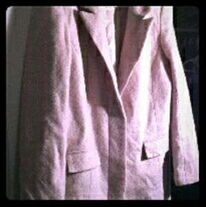 Nude with metallic thread coat