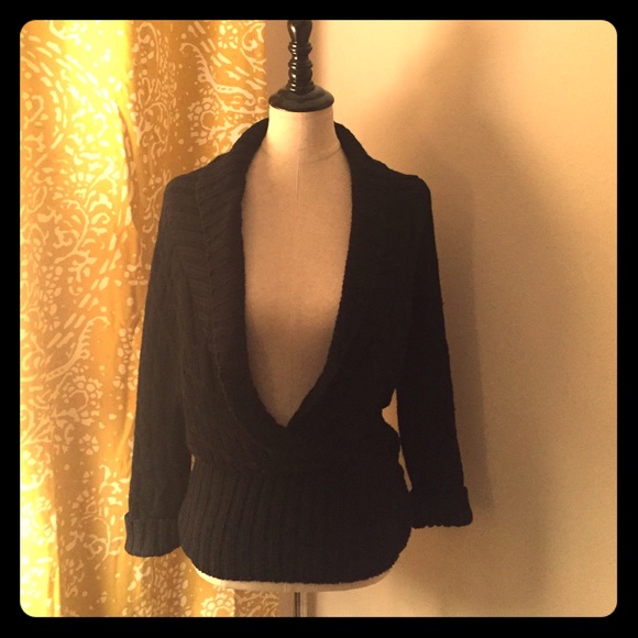 Bebe open neck sweater.
