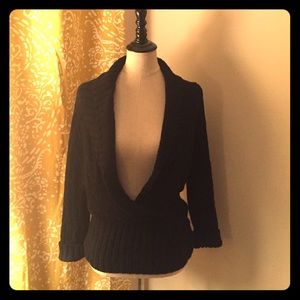 Bebe open neck sweater.