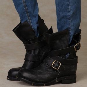 Jeffrey Campbell Brit-Wrap Strap Flat Bootie