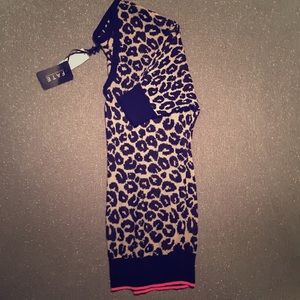 Fate Hilde Leopard Print Dolman Sweater |Black- M