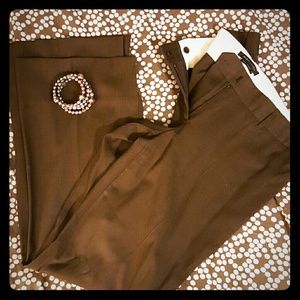 BCBG brown slacks. Great fit! Never worn