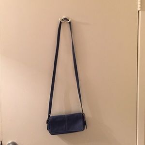 Leather cross body Coach bag