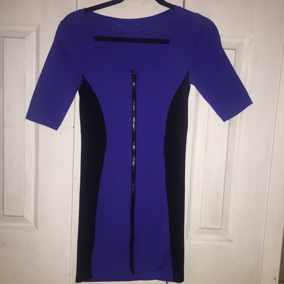 Forever 21 Zipper Front Bodycon Dress