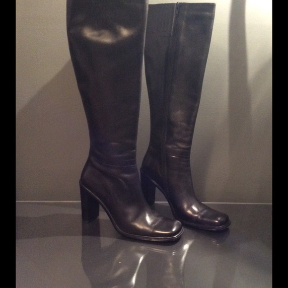 Via Spiga Black Tall Boots Size 8