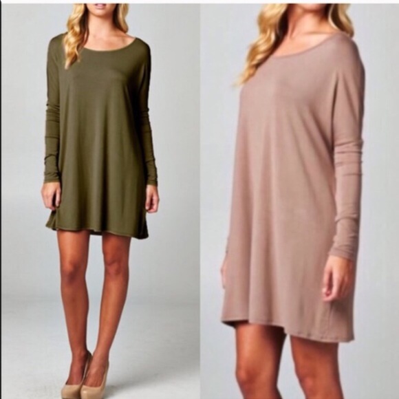 💠NEW💠The CAT long sleeve dress - TAUPE - Picture 3 of 4