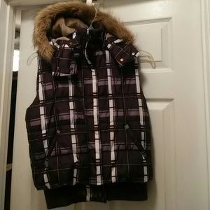 Purple Hooded Vest