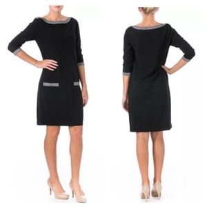 LAST CHANCE Nine West Black & Silver Sweater Dress