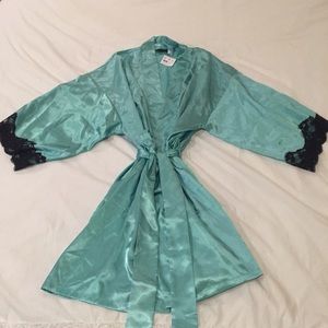 Sexy Satin Kimono Robe