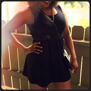 Super cute little black dress with lace