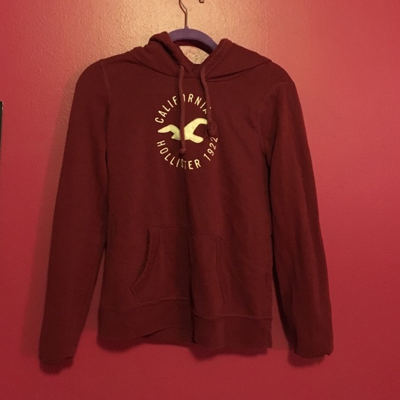 Red hollister hoodie