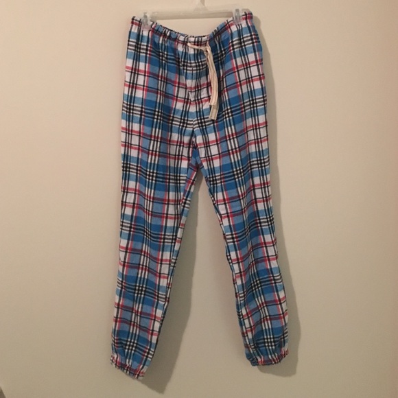 NWOT jogger style flannel pajama pants