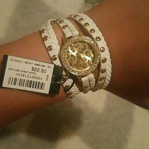 White wrap watch