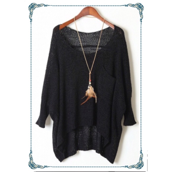 Lilacs & Lace Sweaters - 🎉HP 1/11/16🎉Oversized Pocket Sweater