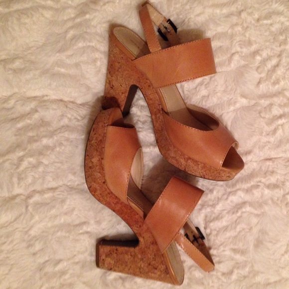 Nude Platforms Cork Heel