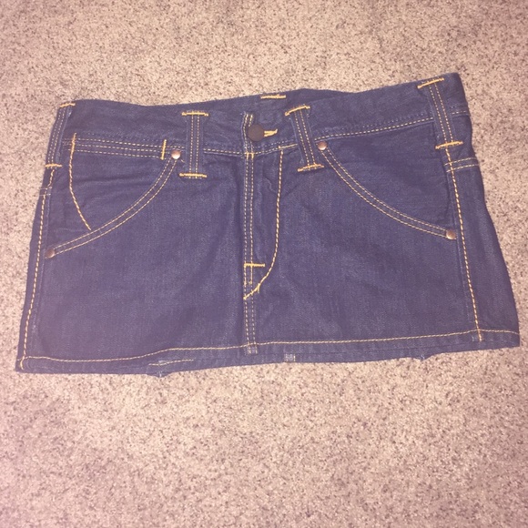 True religion denim skirt