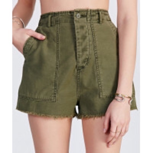 Army green BDG shorts