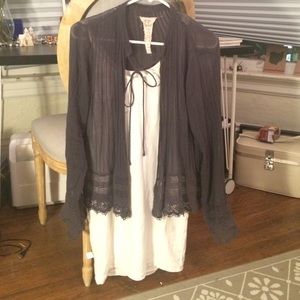 Free people linen and lace coverup