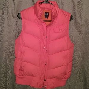 Gap pink puffer vest