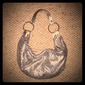 Vintage silver metallic purse