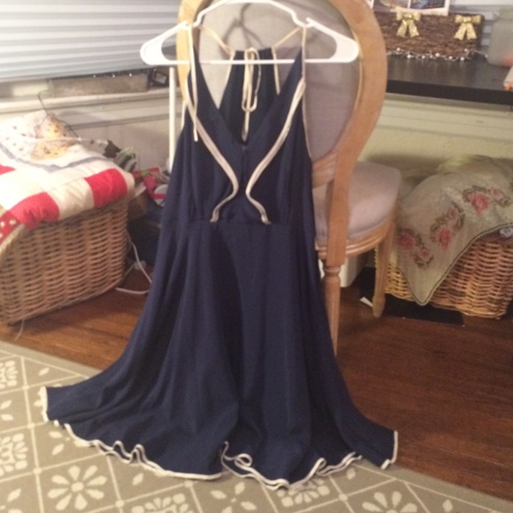 Sailor dress with tie back