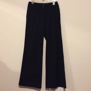Black flare slacks