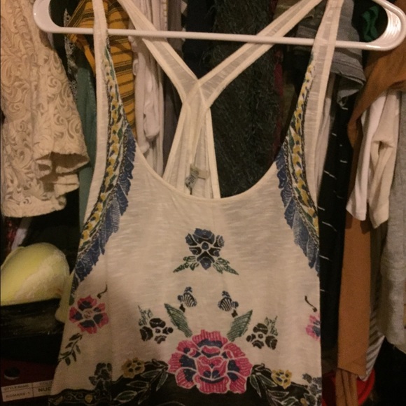 Open back tank top