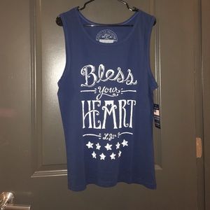 NWT Lauren James Bless Your Heart Tank