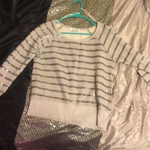 Forever 21 silver sequin sweater💘