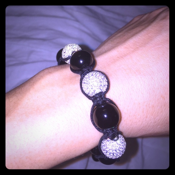 Crystal bead ball bracelet