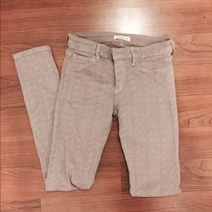 Billings row, light purple patterned jeans!